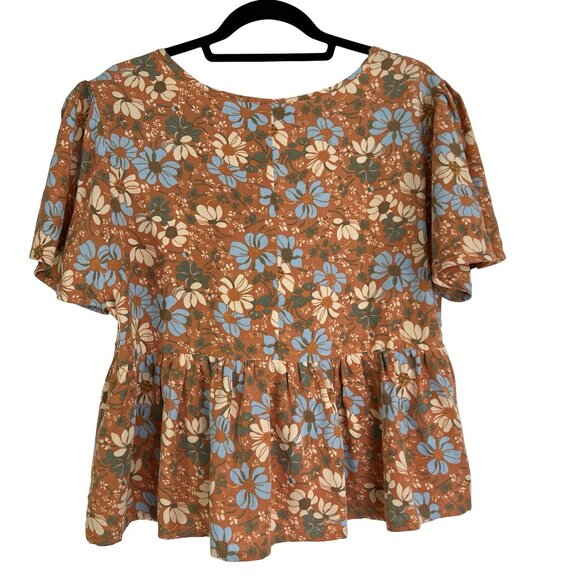 Floral print Top. Perfect Summer blouse. Size XL - Picture 5 of 11